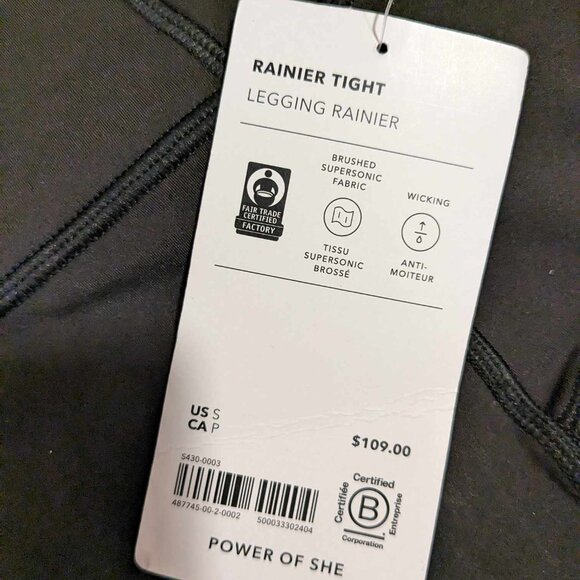 Athleta Rainier Tight Legging Black S/P - Picture 2 of 5